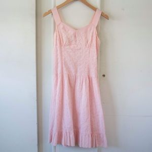 Vintage pink eyelet dress